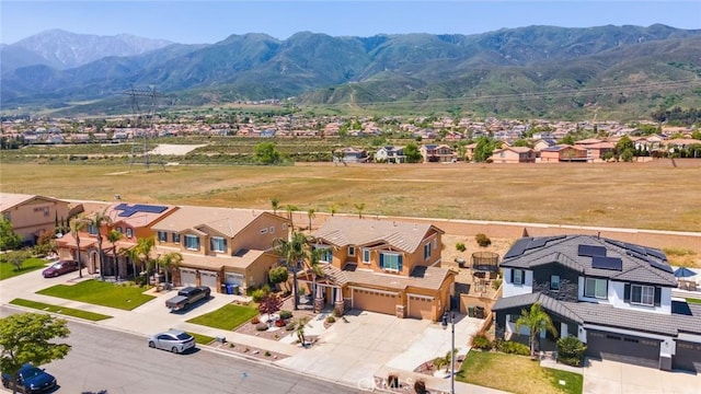 15190 Fox Ridge Dr, Fontana, CA 92336 - aerial view of residential area featuring a mountainous background