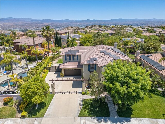 26865 Grey Pl, Stevenson Ranch, CA 91381 - aerial view of residential area featuring a mountainous background