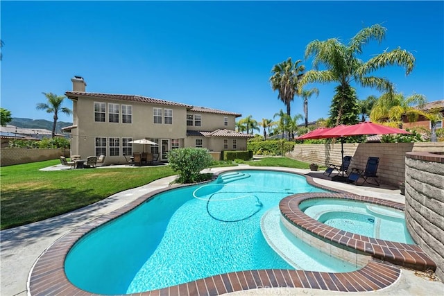 26865 Grey Pl, Stevenson Ranch, CA 91381 - view of pool with a patio and a pool with connected hot tub