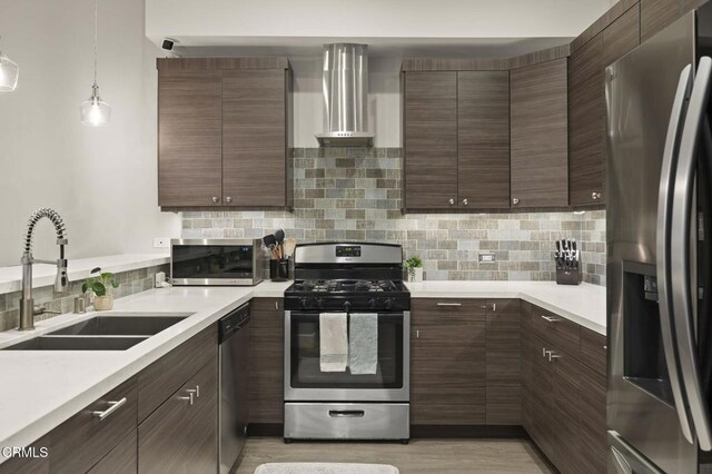 3236 Royal Oaks Dr Unit 5, Thousand Oaks, CA 91362 - kitchen with appliances with stainless steel finishes, light countertops, and tasteful backsplash
