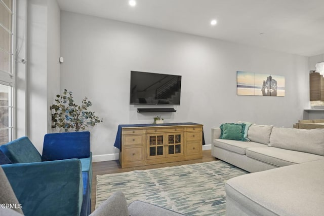 3236 Royal Oaks Dr Unit 5, Thousand Oaks, CA 91362 - living area with wood finished floors and recessed lighting