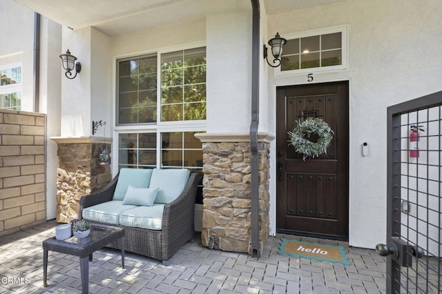 3236 Royal Oaks Dr Unit 5, Thousand Oaks, CA 91362 - entrance to property with stone siding, stucco siding, and a porch