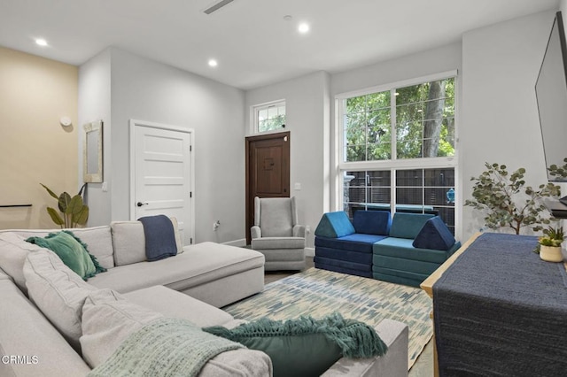 3236 Royal Oaks Dr Unit 5, Thousand Oaks, CA 91362 - living area featuring recessed lighting and wood finished floors