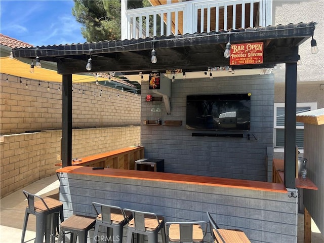 25886 Faircrest Cir, Hemet, CA 92544 - view of patio with an outdoor bar