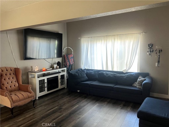 25886 Faircrest Cir, Hemet, CA 92544 - living room with dark wood-style floors