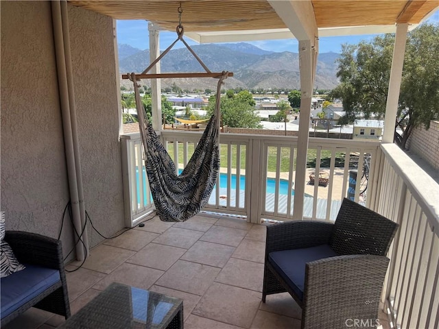 25886 Faircrest Cir, Hemet, CA 92544 - balcony with a mountain view and view of pool
