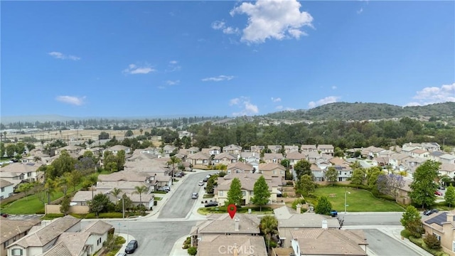 3667 Hawks Dr, Brea, CA 92823 - aerial perspective of suburban area featuring a mountain backdrop
