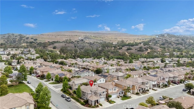 3667 Hawks Dr, Brea, CA 92823 - aerial view of residential area featuring a mountain backdrop