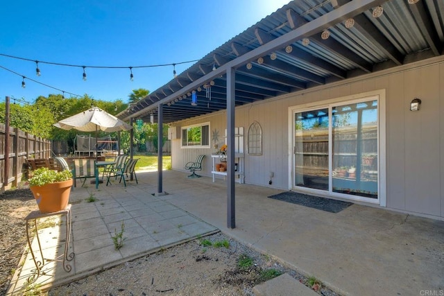 1807 Calle Sinaloa, Vista, CA 92084 - fenced backyard with a patio area and outdoor dining area