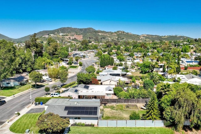 1807 Calle Sinaloa, Vista, CA 92084 - aerial view of residential area with a mountain backdrop