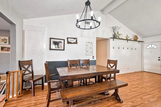 1807 Calle Sinaloa, Vista, CA 92084 - dining area with light wood-style floors and a chandelier