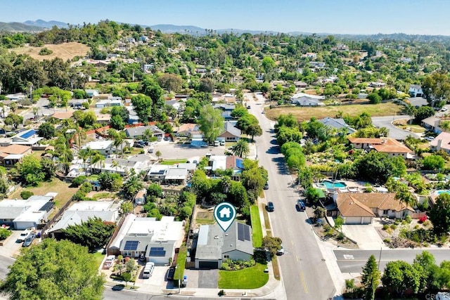 1807 Calle Sinaloa, Vista, CA 92084 - aerial perspective of suburban area with a mountain backdrop