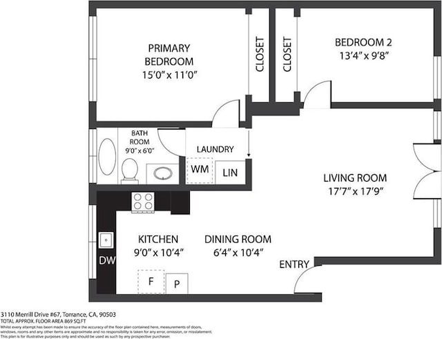 3110 Merrill Dr Unit 67, Torrance, CA 90503 - property floor plan