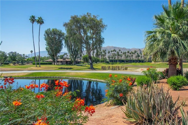 171 Yale Dr, Rancho Mirage, CA 92270 - water view with a mountain backdrop