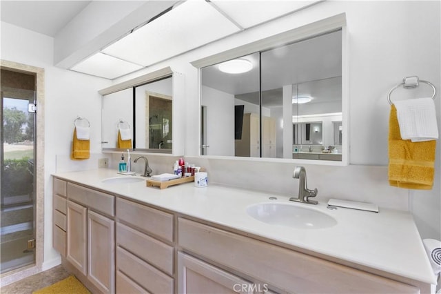 171 Yale Dr, Rancho Mirage, CA 92270 - bathroom featuring double vanity and a stall shower