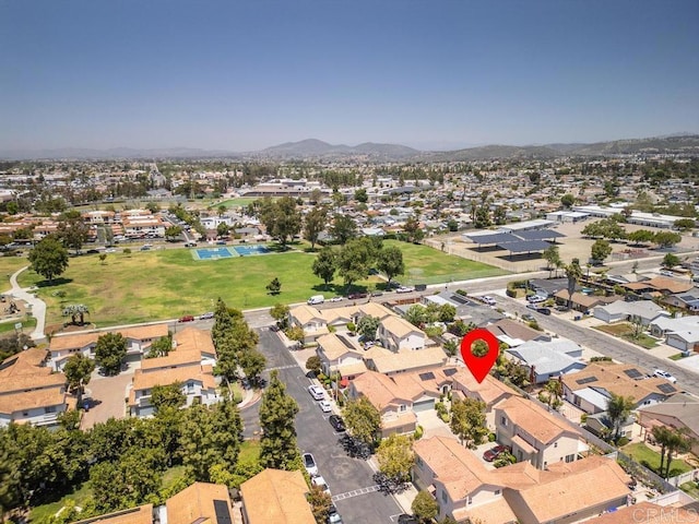 8375 Gold Coast Dr Unit 4, San Diego, CA 92126 - aerial view of property and surrounding area with nearby suburban area and a mountain backdrop