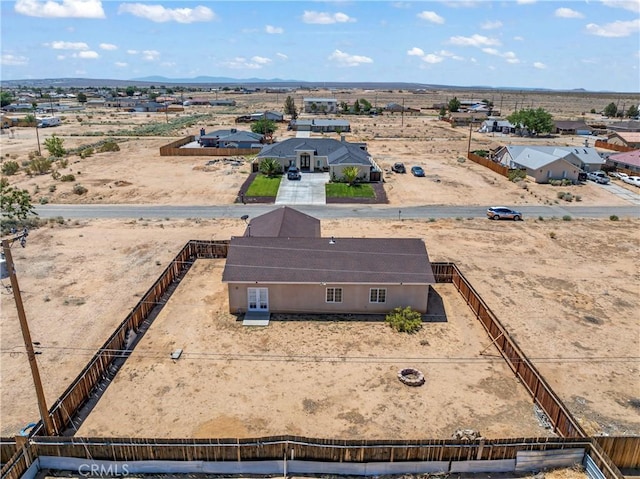 7841 Fernwood Ave, California City, CA 93505 - aerial view of property and surrounding area with a desert landscape and a mountain backdrop