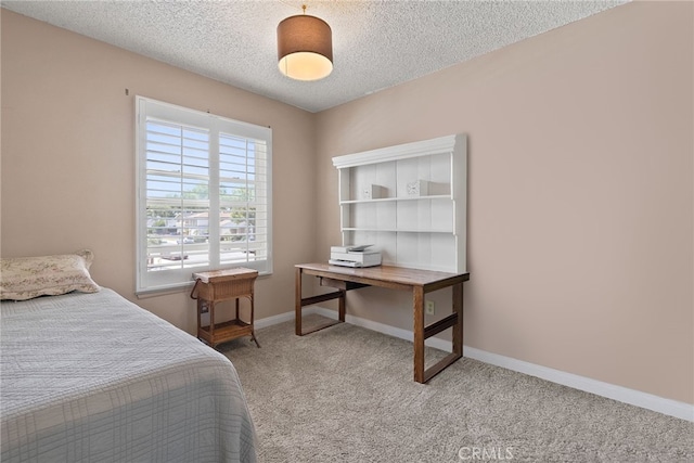 2619 S Castle Harbour Ave, Ontario, CA 91761 - bedroom featuring carpet floors, a textured ceiling, and baseboards