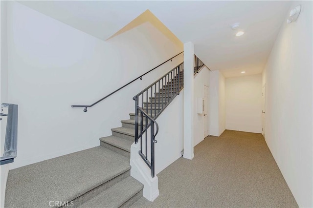 735 Francesca Dr, Walnut, CA 91789 - staircase featuring carpet and recessed lighting
