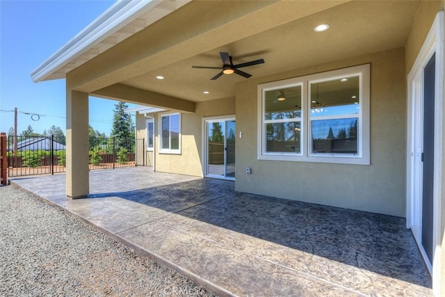 6210 Himmel St, Paradise, CA 95969 - view of patio / terrace featuring ceiling fan