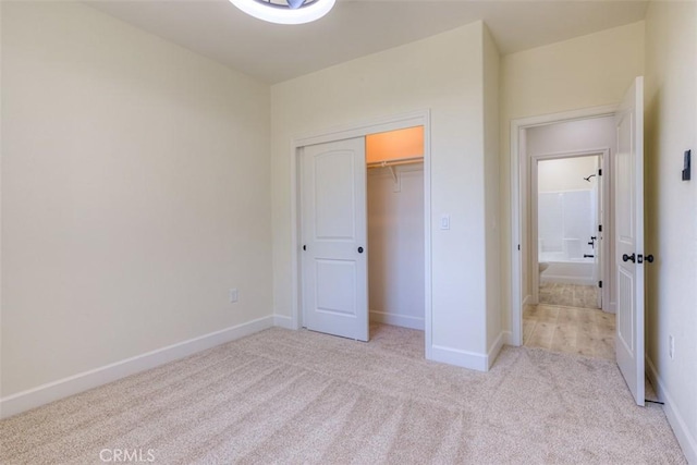 6210 Himmel St, Paradise, CA 95969 - unfurnished bedroom featuring light carpet, baseboards, and a closet
