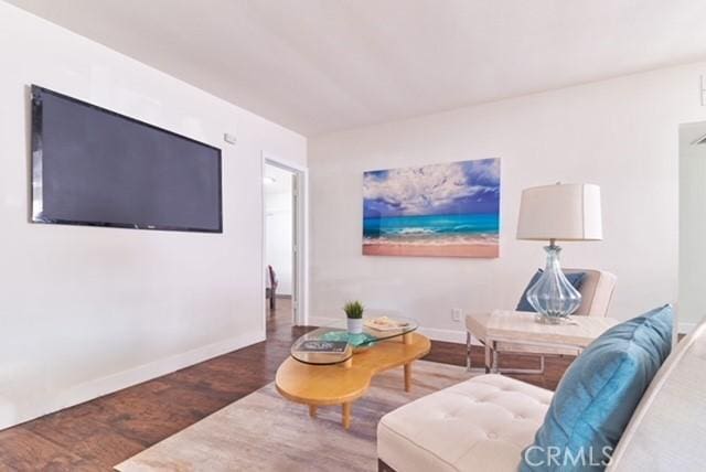 68600 E St, Cathedral City, CA 92234 - living room featuring wood finished floors and baseboards