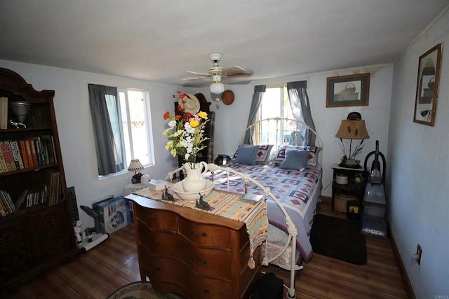 13853 Charlann Rd, Valley Center, CA 92082 - bedroom featuring wood finished floors and ceiling fan