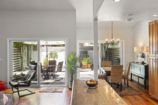 483 Broderick Way, Port Hueneme, CA 93041 - dining area with wood finished floors and a chandelier