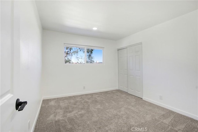 968 N Darfield Ave, Covina, CA 91724 - unfurnished bedroom with carpet flooring, baseboards, a closet, and recessed lighting