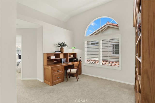 4 Westgate, Laguna Niguel, CA 92677 - office with light carpet, lofted ceiling, and baseboards