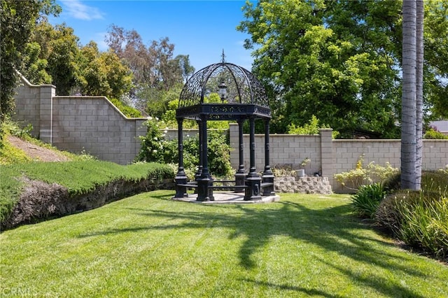 10372 Crawford Canyon Rd, North Tustin, CA 92705 - view of yard with a gazebo