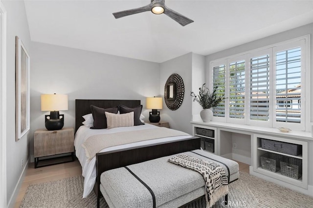 12 Argos, Laguna Niguel, CA 92677 - bedroom featuring wood finished floors, a ceiling fan, and baseboards