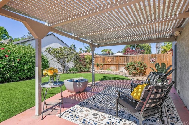 4719 Constance Dr, San Diego, CA 92115 - view of patio with a pergola