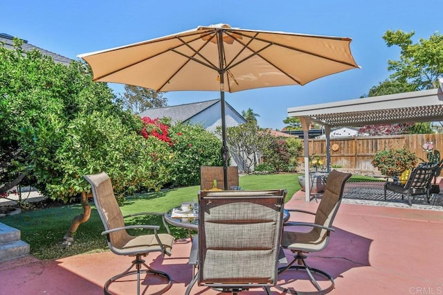 4719 Constance Dr, San Diego, CA 92115 - view of patio featuring outdoor dining area