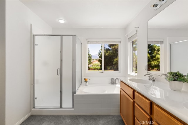 1634 Rigel St, Beaumont, CA 92223 - full bath with a shower stall, plenty of natural light, and vanity
