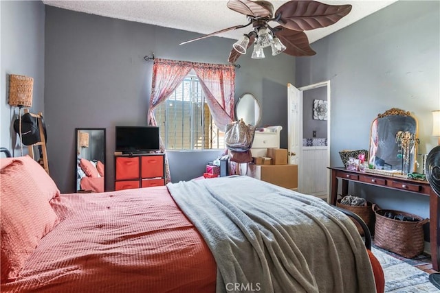 2202 Gates St, Lincoln Heights, CA 90031 - bedroom featuring a ceiling fan and ensuite bath