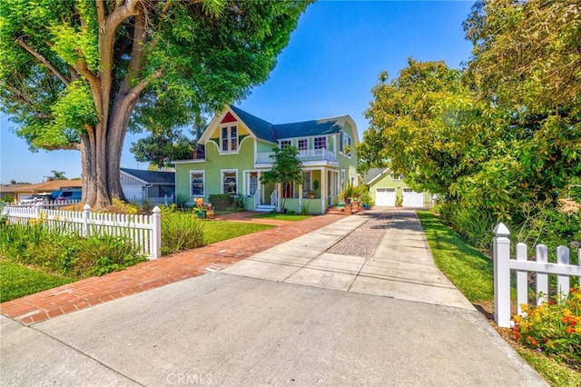 8213 Ocean View Ave, Whittier, CA 90602 - victorian home featuring a balcony