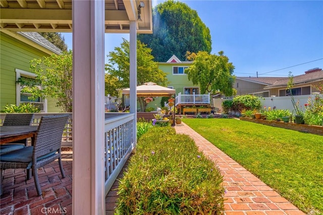8213 Ocean View Ave, Whittier, CA 90602 - view of yard with a gazebo