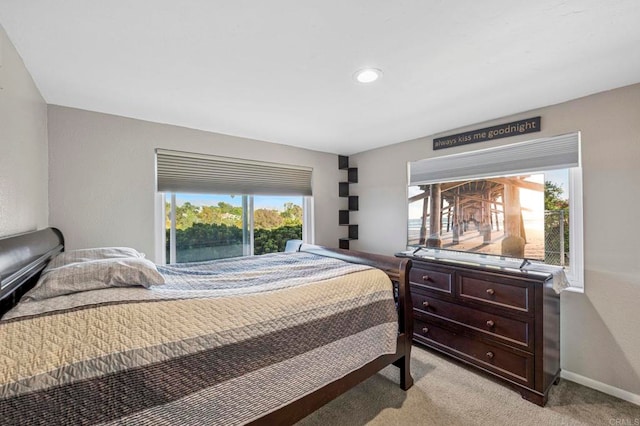 3016 Alta Vista Dr, Fallbrook, CA 92028 - bedroom featuring light colored carpet, baseboards, and recessed lighting