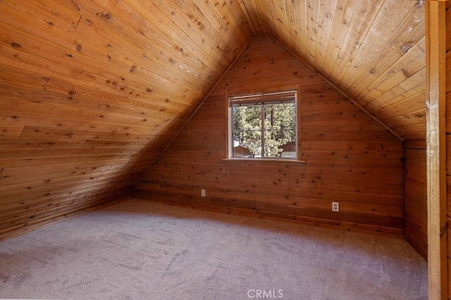 817 E Mountain View Blvd, Big Bear City, CA 92314 - bonus room with wood walls, wood ceiling, and carpet