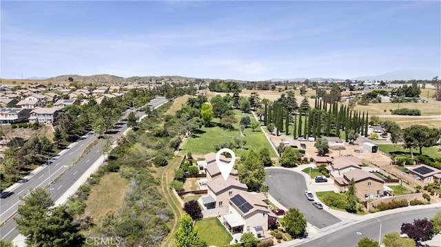 1349 Gordon Ct, Beaumont, CA 92223 - aerial perspective of suburban area featuring a mountainous background