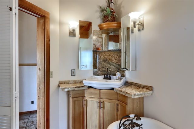 2380 Old Hwy, Catheys Valley, CA 95306 - bathroom with a soaking tub and vanity