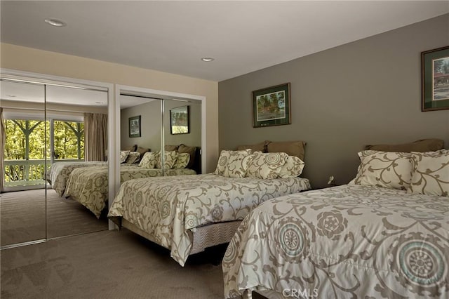 28960 Palisades Dr, Lake Arrowhead, CA 92352 - bedroom with carpet floors and recessed lighting