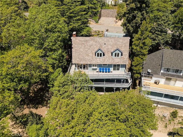 28960 Palisades Dr, Lake Arrowhead, CA 92352 - aerial view of property and surrounding area
