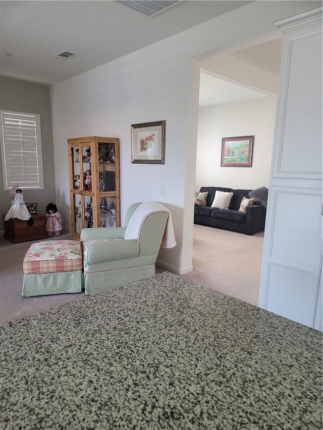 11915 Sagecrest Ct, Corona, CA 92883 - living area featuring carpet flooring and baseboards