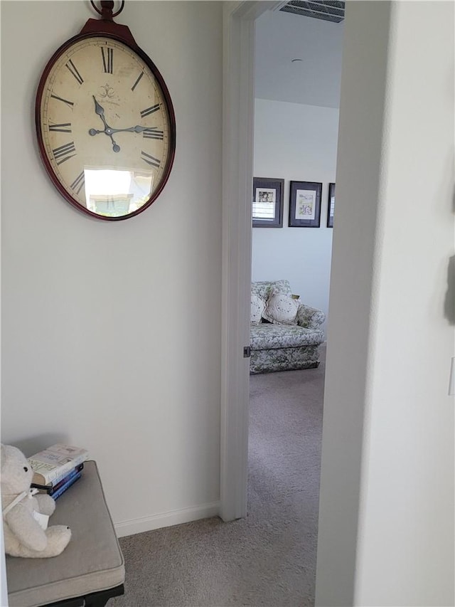 11915 Sagecrest Ct, Corona, CA 92883 - corridor featuring carpet and baseboards