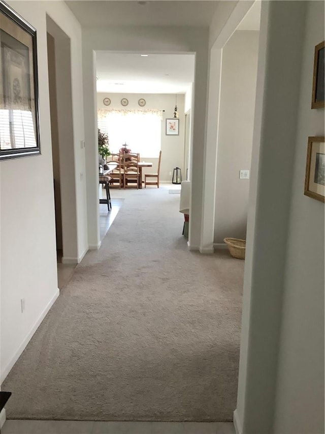 11915 Sagecrest Ct, Corona, CA 92883 - hallway with carpet flooring and baseboards