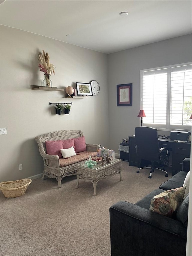 11915 Sagecrest Ct, Corona, CA 92883 - carpeted living area featuring an office area