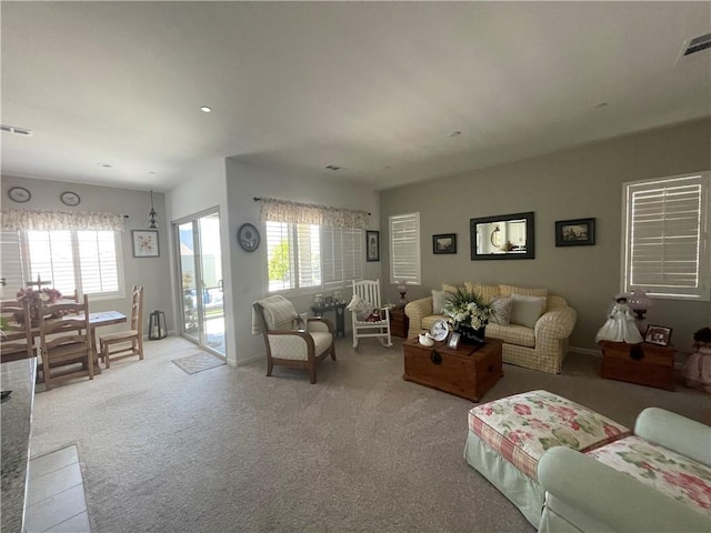 11915 Sagecrest Ct, Corona, CA 92883 - carpeted living room featuring baseboards