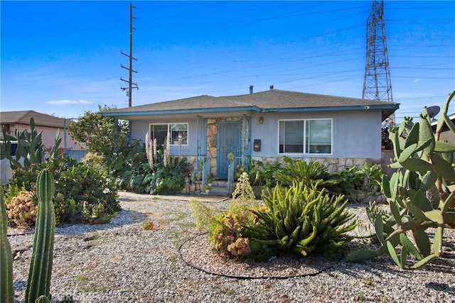 338 W Glencoe St, Compton, CA 90220 - bungalow-style house with stucco siding and roof with shingles